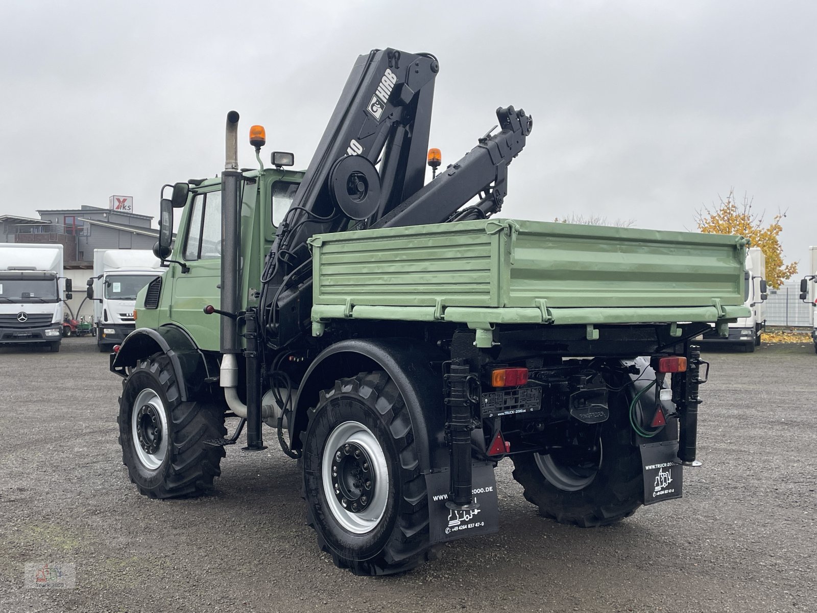 Unimog типа Mercedes-Benz Unimog U437 4x4 mit Hiab Kran + Zapfwelle + AHK 29 t., Gebrauchtmaschine в Sottrum (Фотография 8)