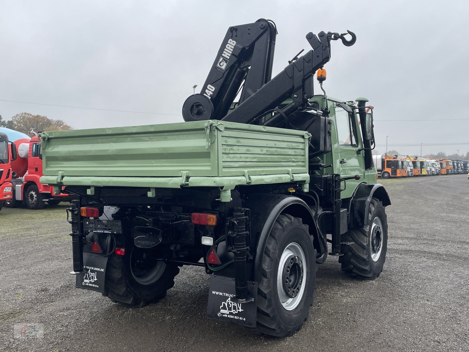 Unimog typu Mercedes-Benz Unimog U437 4x4 mit Hiab Kran + Zapfwelle + AHK 29 t., Gebrauchtmaschine v Sottrum (Obrázok 12)