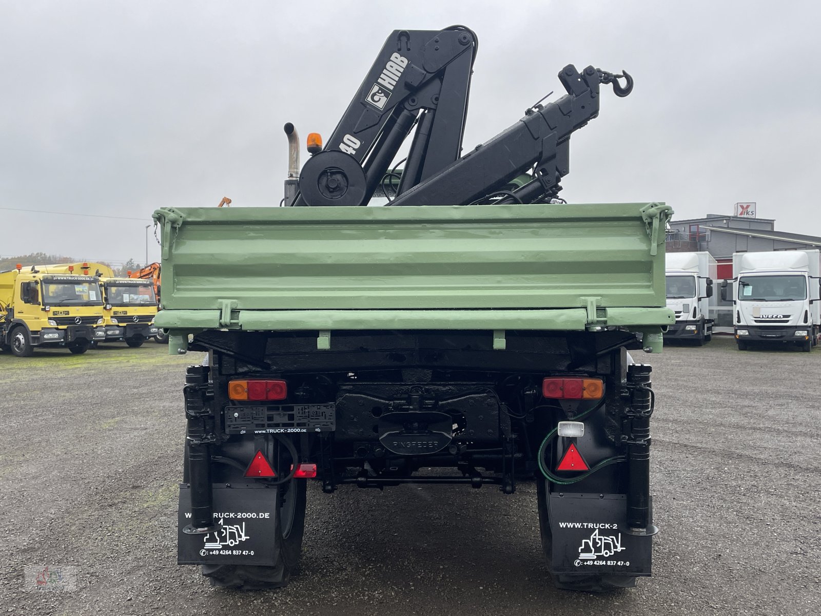 Unimog typu Mercedes-Benz Unimog U437 4x4 mit Hiab Kran + Zapfwelle + AHK 29 t., Gebrauchtmaschine v Sottrum (Obrázok 15)