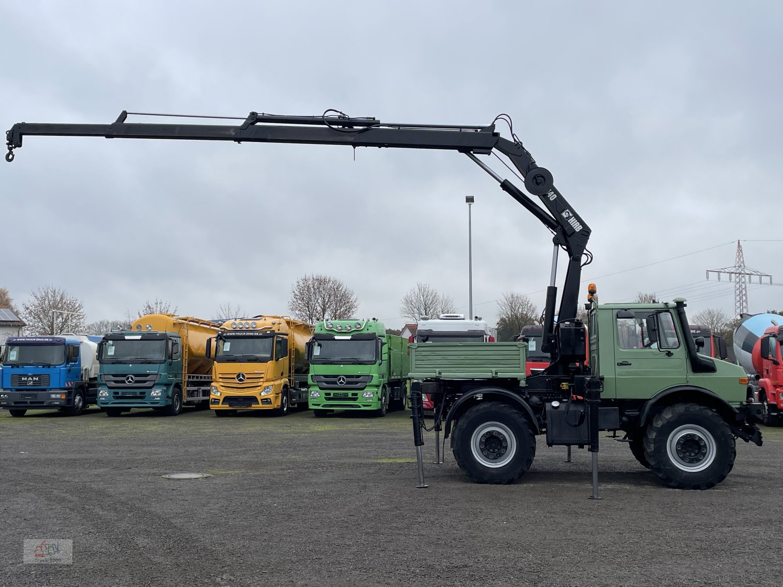 Unimog typu Mercedes-Benz Unimog U437 4x4 mit Hiab Kran + Zapfwelle + AHK 29 t., Gebrauchtmaschine v Sottrum (Obrázok 17)