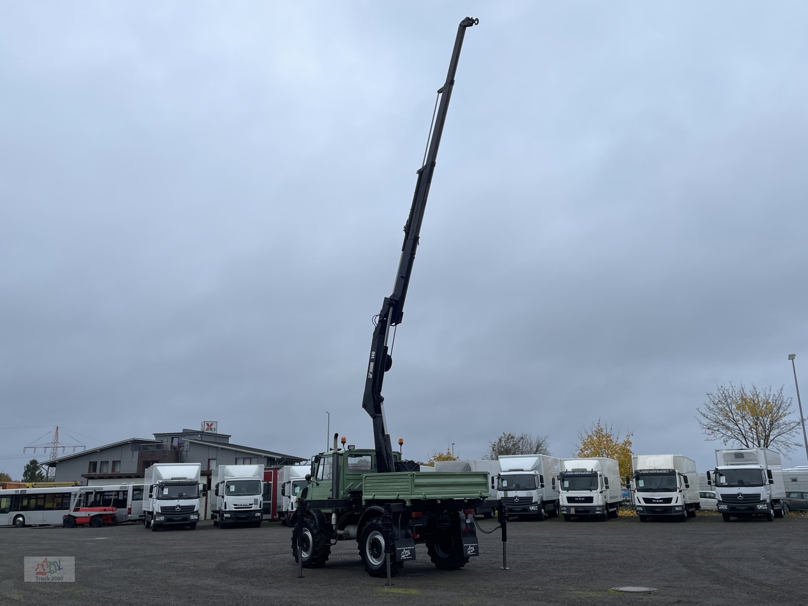 Unimog typu Mercedes-Benz Unimog U437 4x4 mit Hiab Kran + Zapfwelle + AHK 29 t., Gebrauchtmaschine v Sottrum (Obrázok 25)