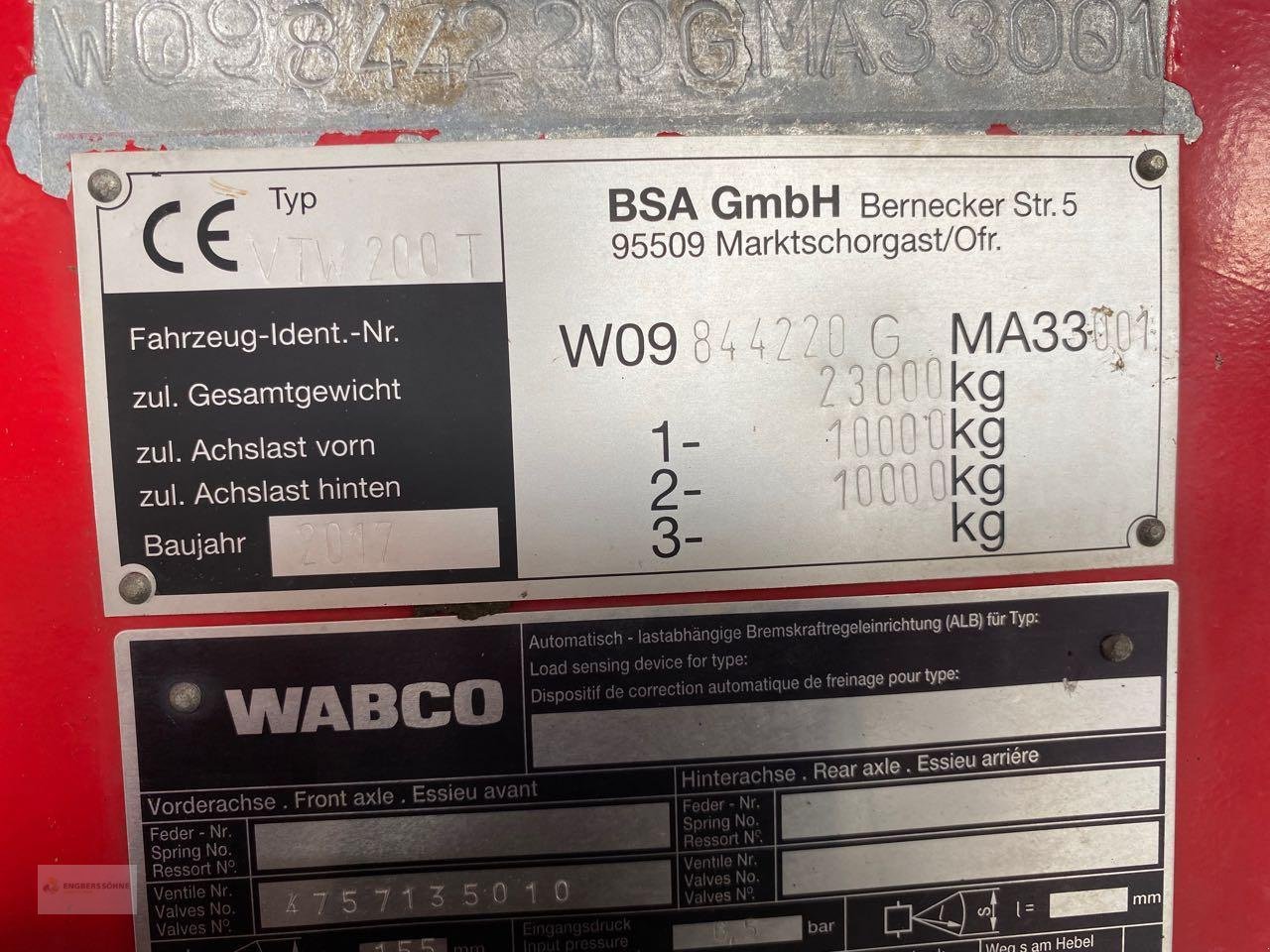 Vakuumfass del tipo BSA VTW 200 T, Gebrauchtmaschine In Twist - Rühlerfeld (Immagine 13)