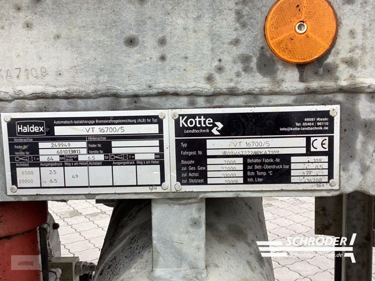 Vakuumfass typu Kotte VT 16700/5, Gebrauchtmaschine v Hemmoor (Obrázok 7)