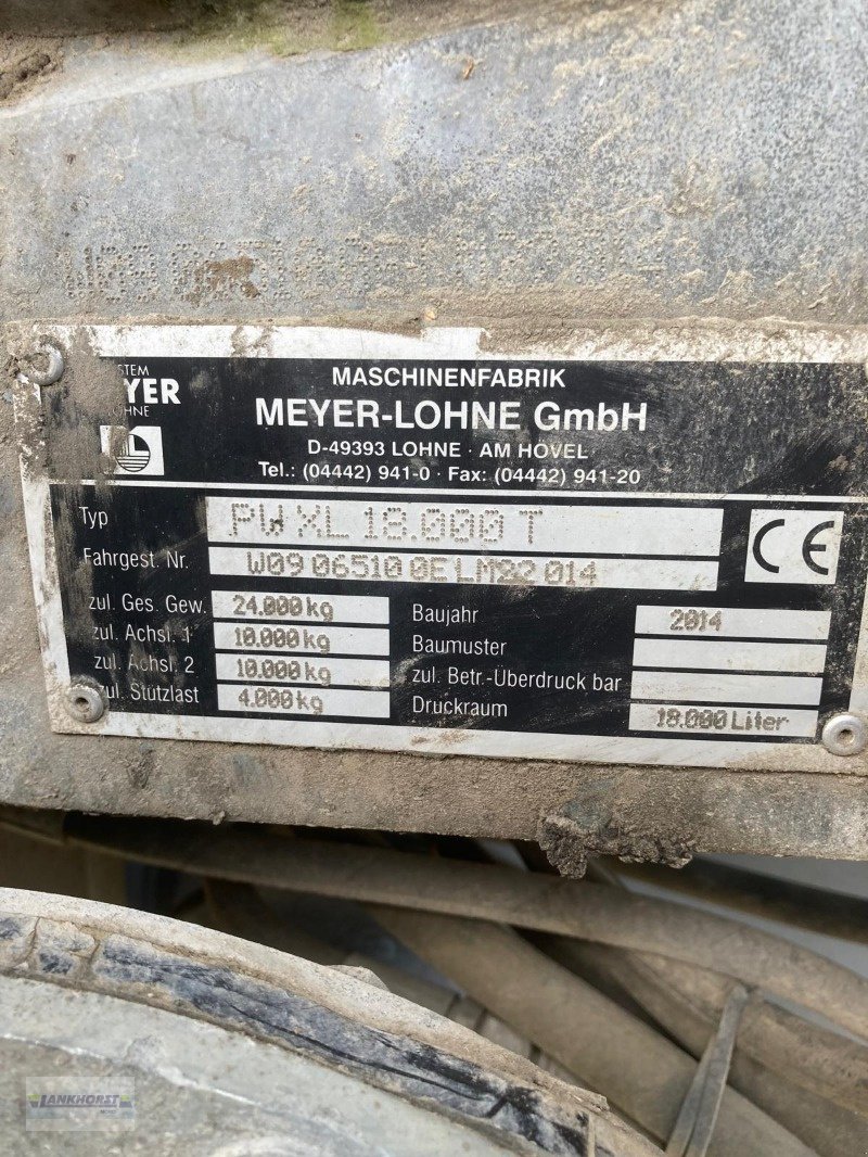 Vakuumfass typu Meyer-Lohne REKORDIA XL 18.000 L, Gebrauchtmaschine w Kunde (Zdjęcie 4)