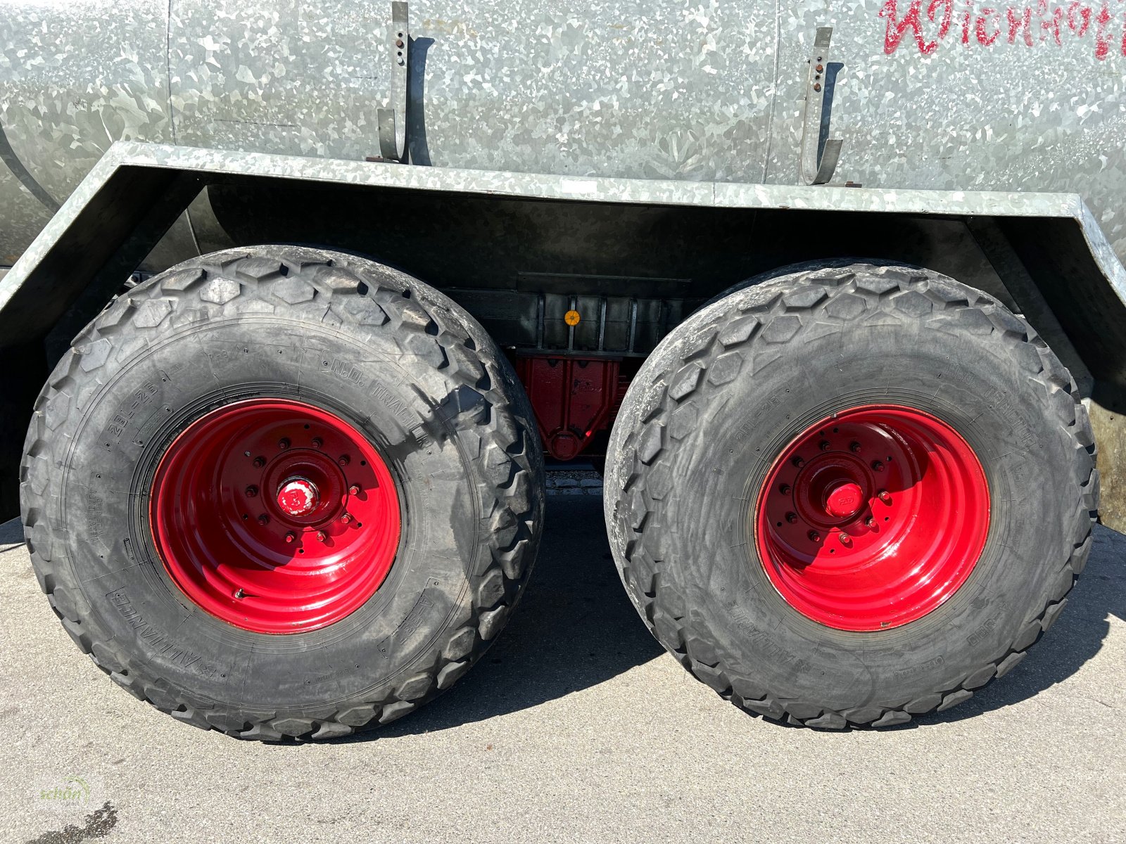 Vakuumfass tip Wienhoff 14000 Liter Vakuumfass mit Nachlauflenkachse und Turbofüller, Gebrauchtmaschine in Amtzell (Poză 3)