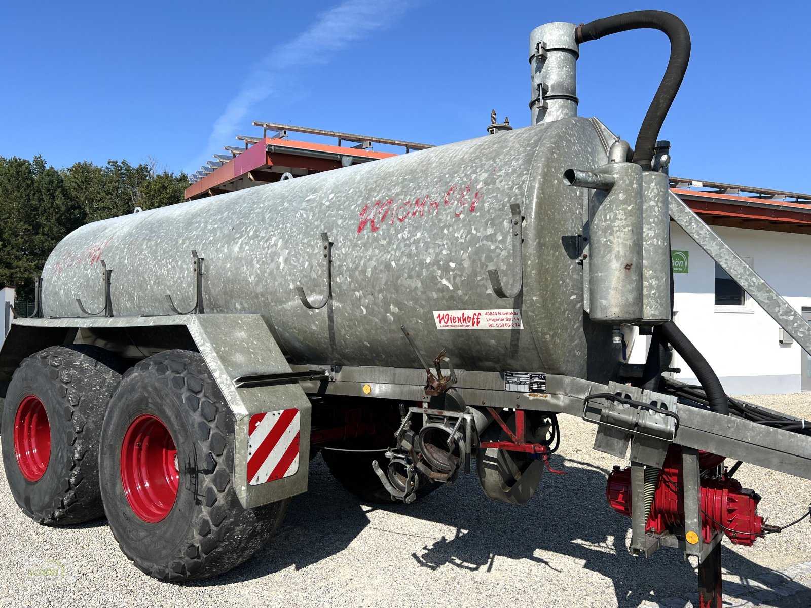 Vakuumfass tip Wienhoff 14000 Liter Vakuumfass mit Nachlauflenkachse und Turbofüller, Gebrauchtmaschine in Amtzell (Poză 13)