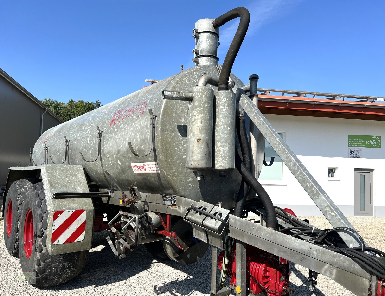 Vakuumfass tip Wienhoff 14000 Liter Vakuumfass mit Nachlauflenkachse und Turbofüller, Gebrauchtmaschine in Amtzell (Poză 14)