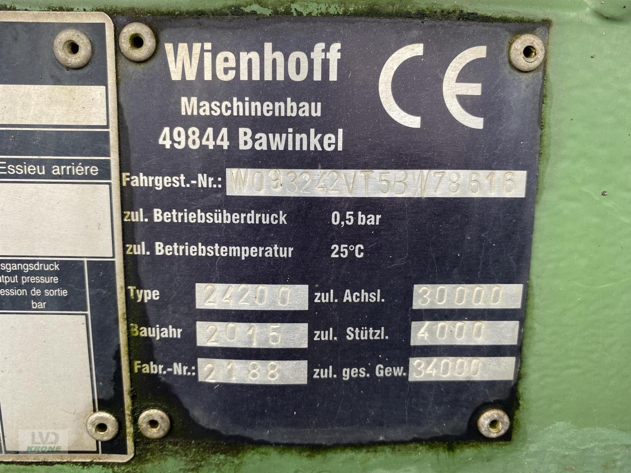 Vakuumfass du type Wienhoff 24200, Gebrauchtmaschine en Spelle (Photo 11)