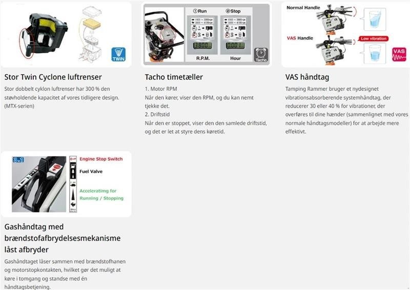 Vibrations-Stampfer Türe ait Sonstige MTX-50E Jordloppe/Stamper, Gebrauchtmaschine içinde Aalborg SV (resim 3)