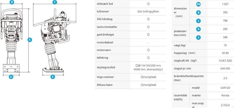 Vibrations-Stampfer типа Sonstige MTX-70E Jordloppe/Stamper, Gebrauchtmaschine в Aalborg SV (Фотография 2)