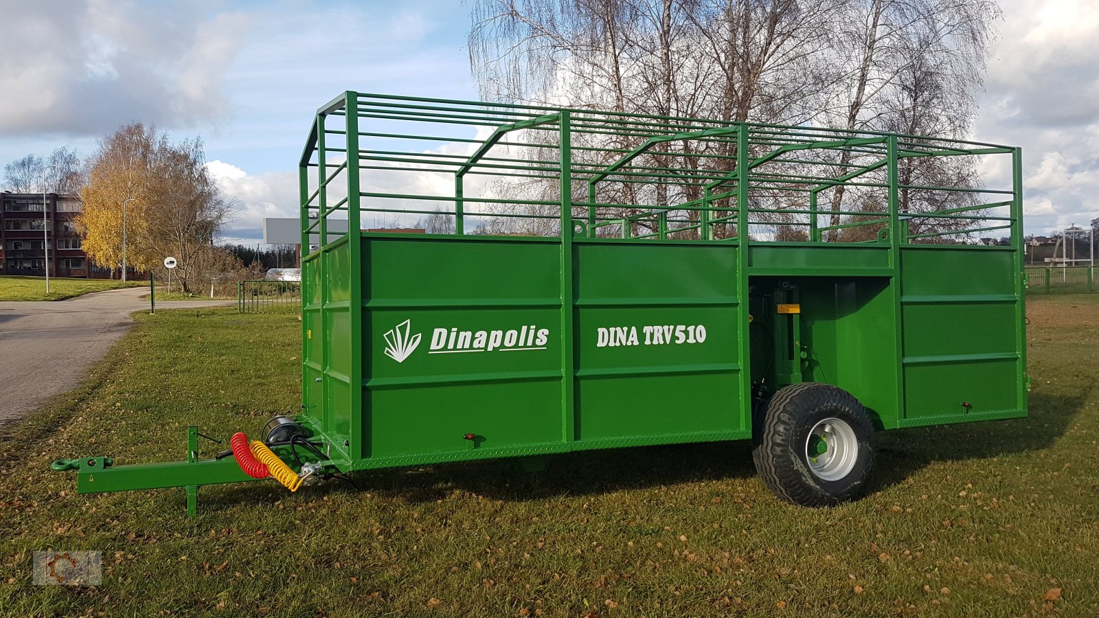 Viehanhänger tip Dinapolis TRV Tiertransportwagen Druckluft Hydraulisch absenkbar, Neumaschine in Tiefenbach (Poză 8)