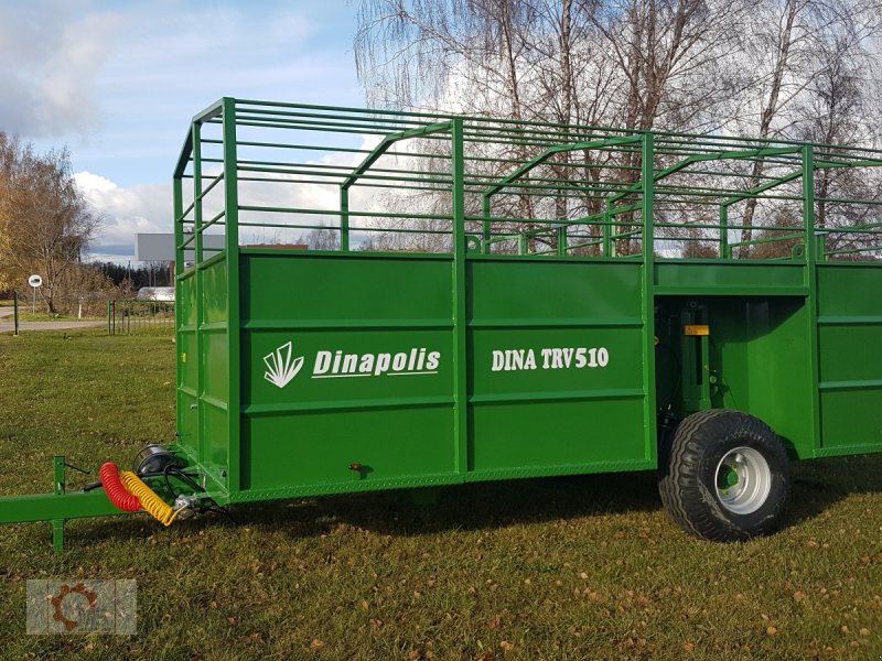 Viehanhänger of the type Dinapolis TRV Tiertransportwagen Druckluft Hydraulisch absenkbar, Neumaschine in Tiefenbach