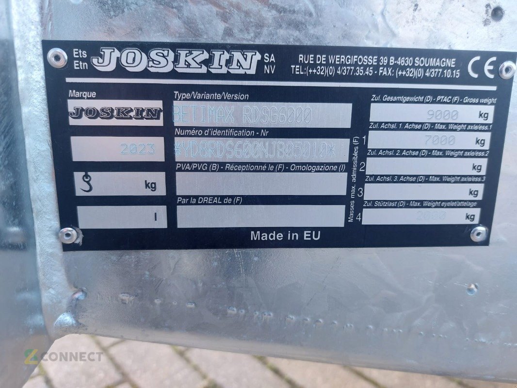 Viehanhänger tip Joskin BETIMAX RDSG6000, Ausstellungsmaschine in Gerichshain (Poză 8)