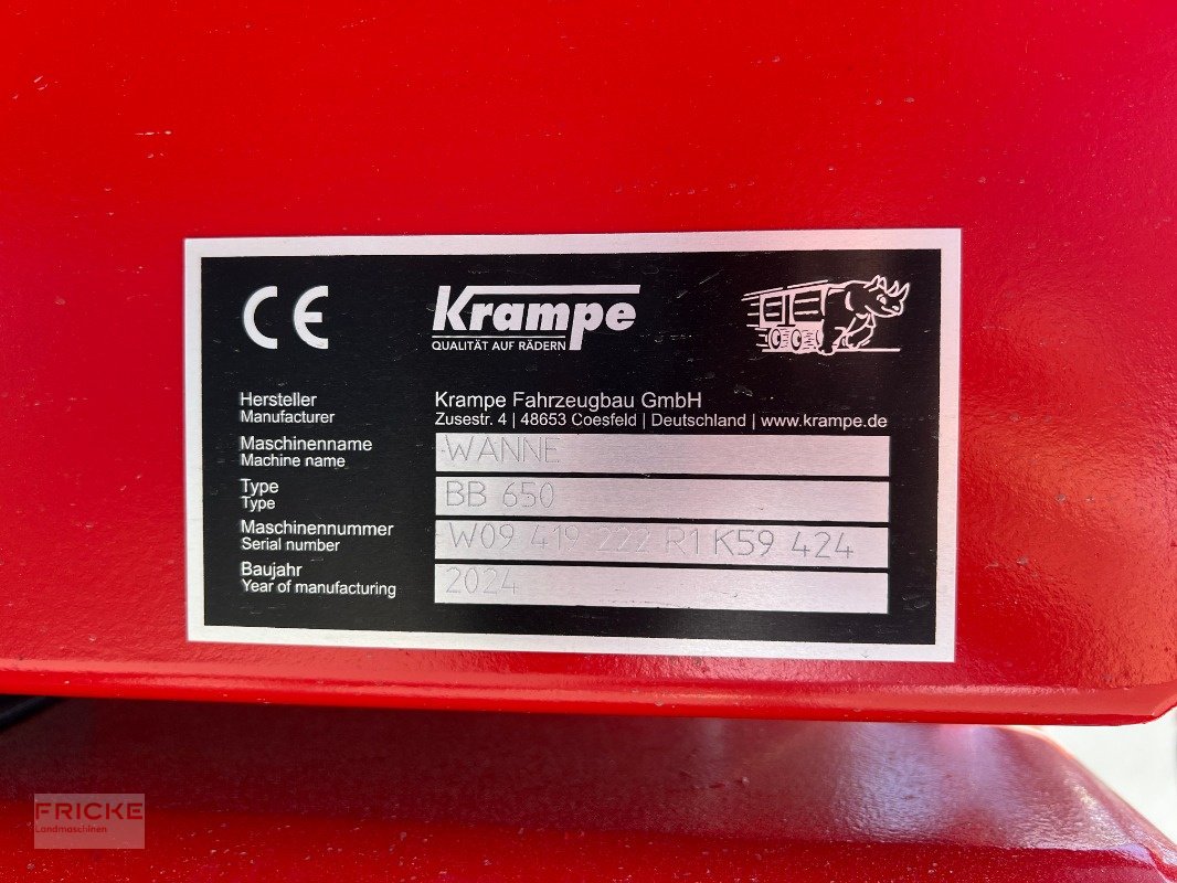 Wannenkipper typu Krampe BB 650, Neumaschine v Bockel - Gyhum (Obrázok 9)