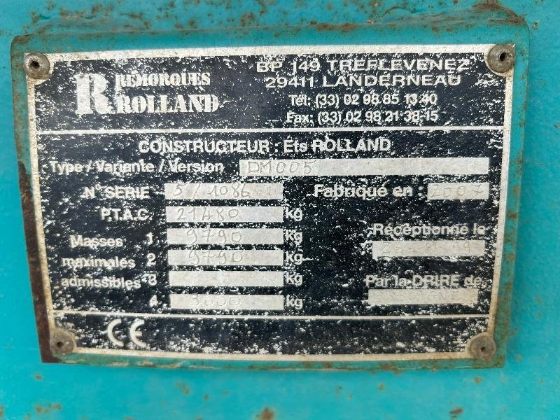 Wannenkipper a típus Rolland 20-30, Gebrauchtmaschine ekkor: JOSSELIN (Kép 7)