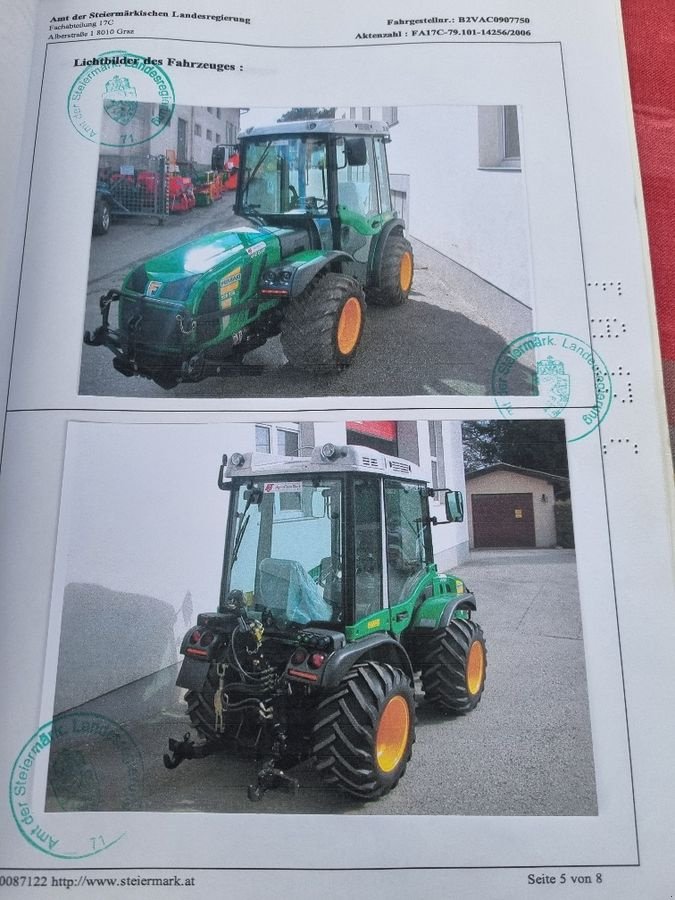 Weinbautraktor typu Ferrari AR/H2 95FAR, Gebrauchtmaschine w Gabersdorf (Zdjęcie 22)