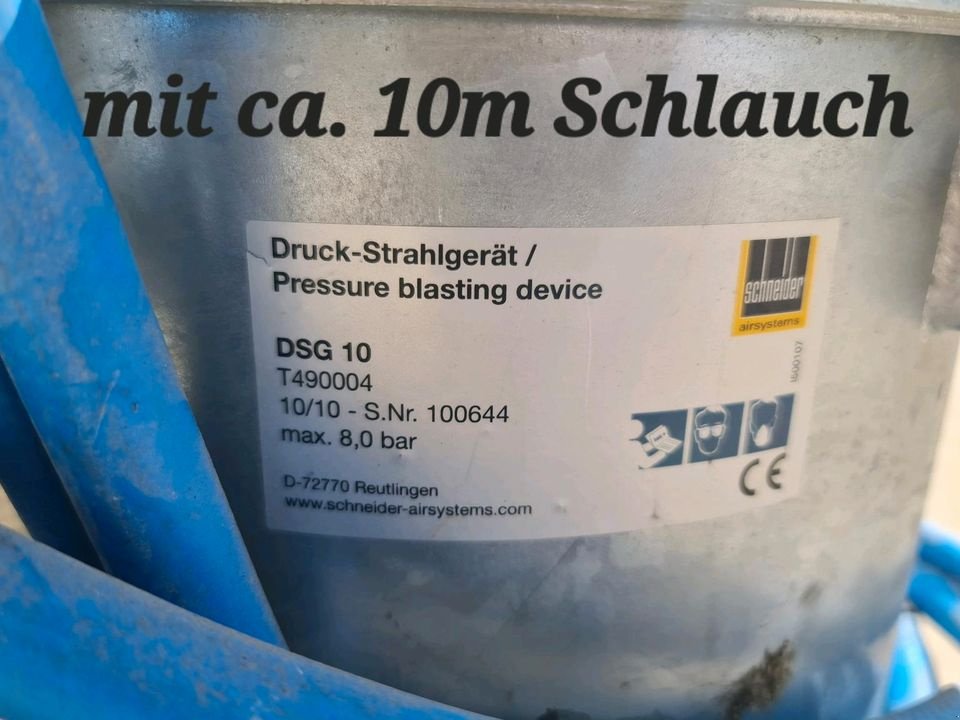 Werkstattausstattung des Typs Schneider Sandstrahlgerät DSG 10 Druckstrahlgerät Sandstrahler, Gebrauchtmaschine in Großschönbrunn (Bild 13)