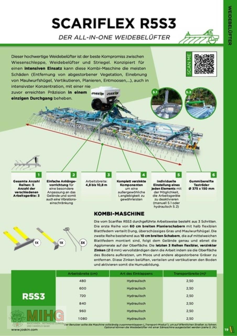 Wiesenegge του τύπου Joskin SCARIFLEX R5S3, Gebrauchtmaschine σε Dummerstorf OT Petschow (Φωτογραφία 4)