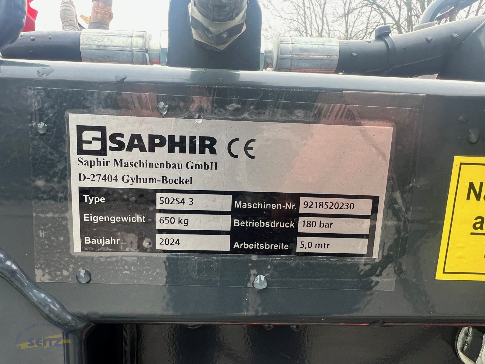 Wiesenegge of the type Saphir Perfekt 502 S4 Hydro, Neumaschine in Lindenfels-Glattbach (Picture 3)