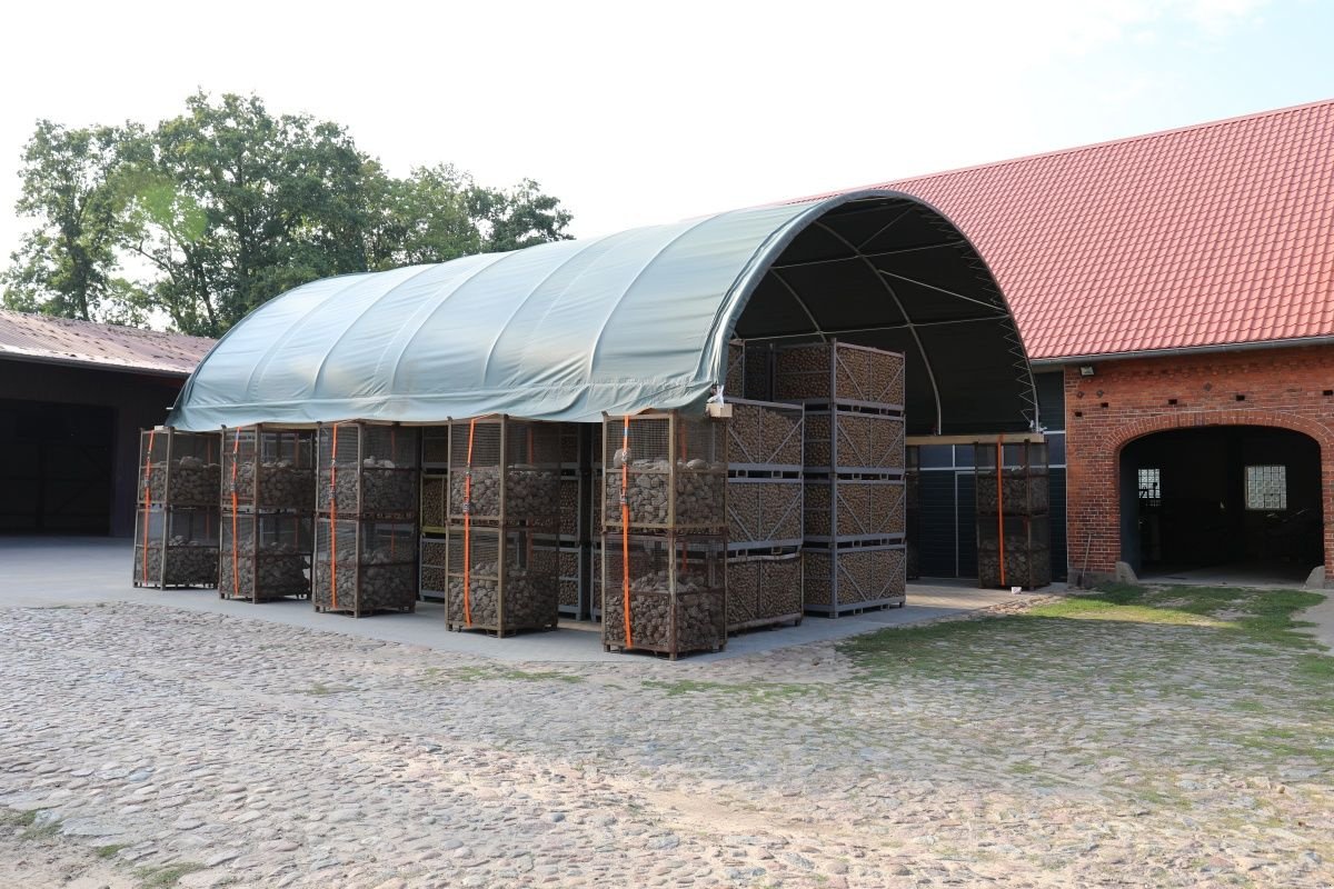 Zelthalle of the type Toolport Container Überdachung 8x6m Lagerzelt Unterstand Containerzelt, Neumaschine in Norderstedt (Picture 2)