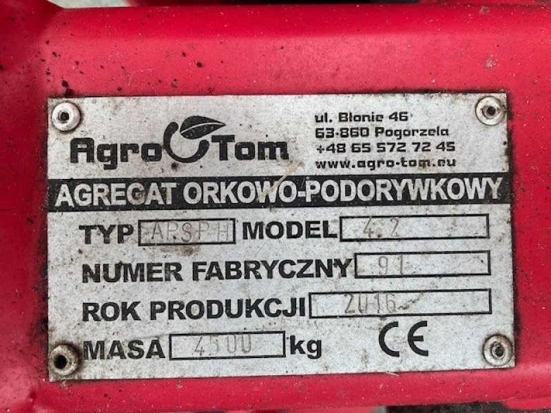 Zinkenrotor (Ackerbau) Türe ait Agro Tom Brugt 4,20 mtr Agro Tom bugseret harve, Gebrauchtmaschine içinde Hobro (resim 6)