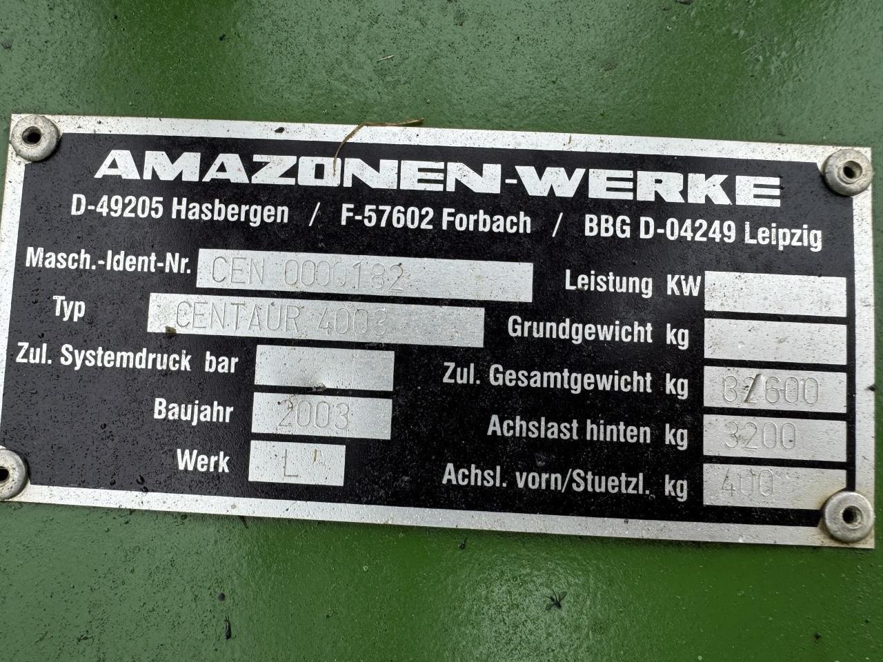 Zinkenrotor (Ackerbau) van het type Amazone CENTAUER 4002 SUPER, Gebrauchtmaschine in Bredebro (Foto 6)