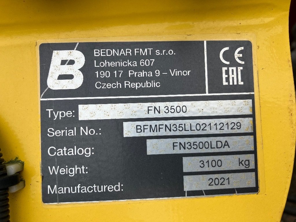 Zinkenrotor (Ackerbau) του τύπου Bednar Fenix FN 3500, Gebrauchtmaschine σε Mern (Φωτογραφία 8)