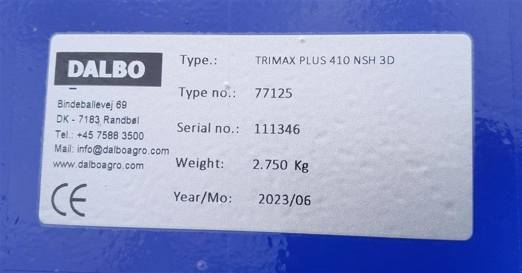 Zinkenrotor (Ackerbau) typu Dalbo TriMax 410, Gebrauchtmaschine w Horsens (Zdjęcie 5)