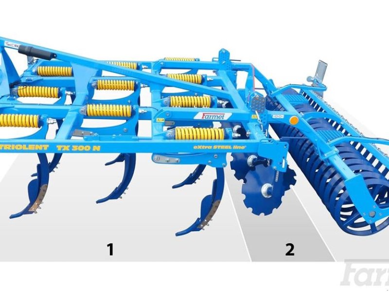 Zinkenrotor (Ackerbau) tip Farmet Triolent TX 300 N med Ring-roller, Gebrauchtmaschine in Skjern