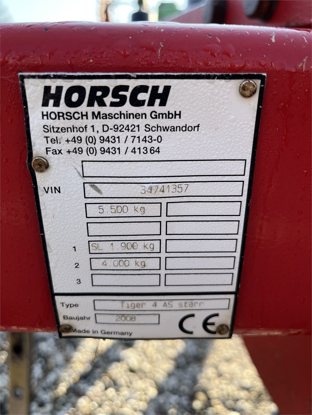 Zinkenrotor (Ackerbau) des Typs Horsch Tiger 4 AS, Gebrauchtmaschine in Mern (Bild 2)