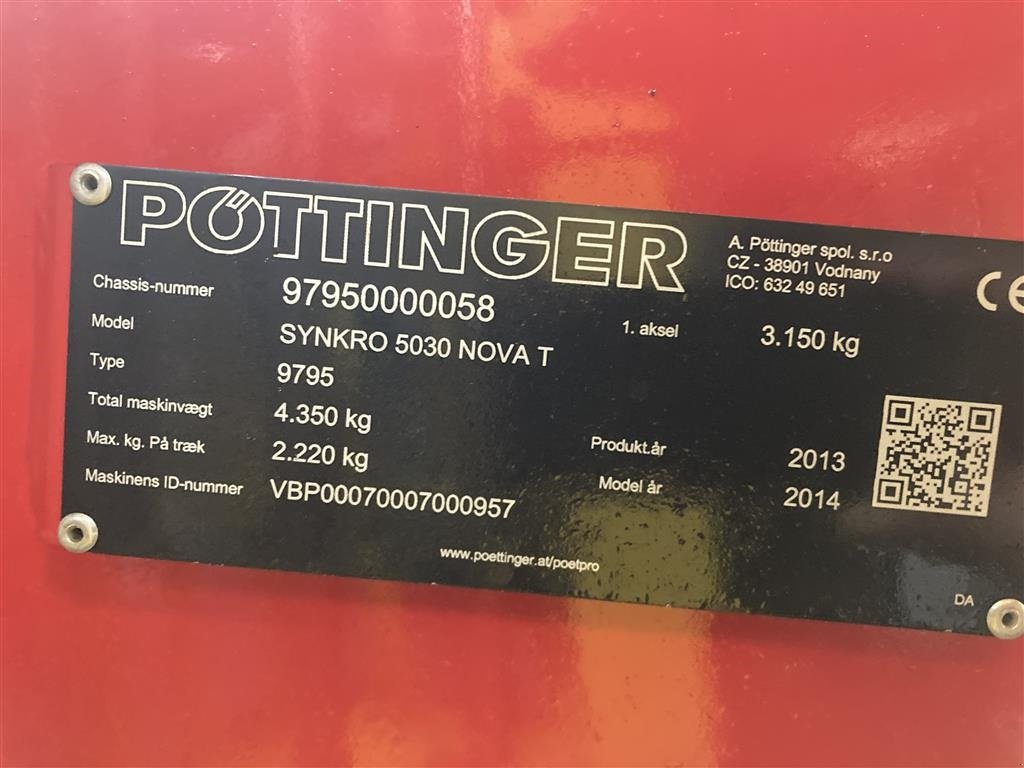 Zinkenrotor (Ackerbau) tipa Pöttinger Synkro 5030 Nova T, Gebrauchtmaschine u Horsens (Slika 5)