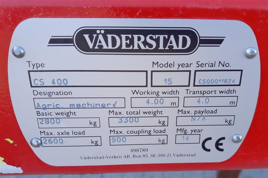 Zinkenrotor (Ackerbau) typu Väderstad CULTUS CS 400, Gebrauchtmaschine v Horsens (Obrázek 8)