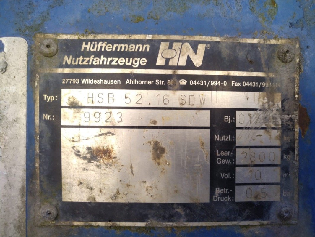 Zubringerfaß tip Hütte Hüttermann HSB 52.19 SDW, Gebrauchtmaschine in Liebenwalde (Poză 3)