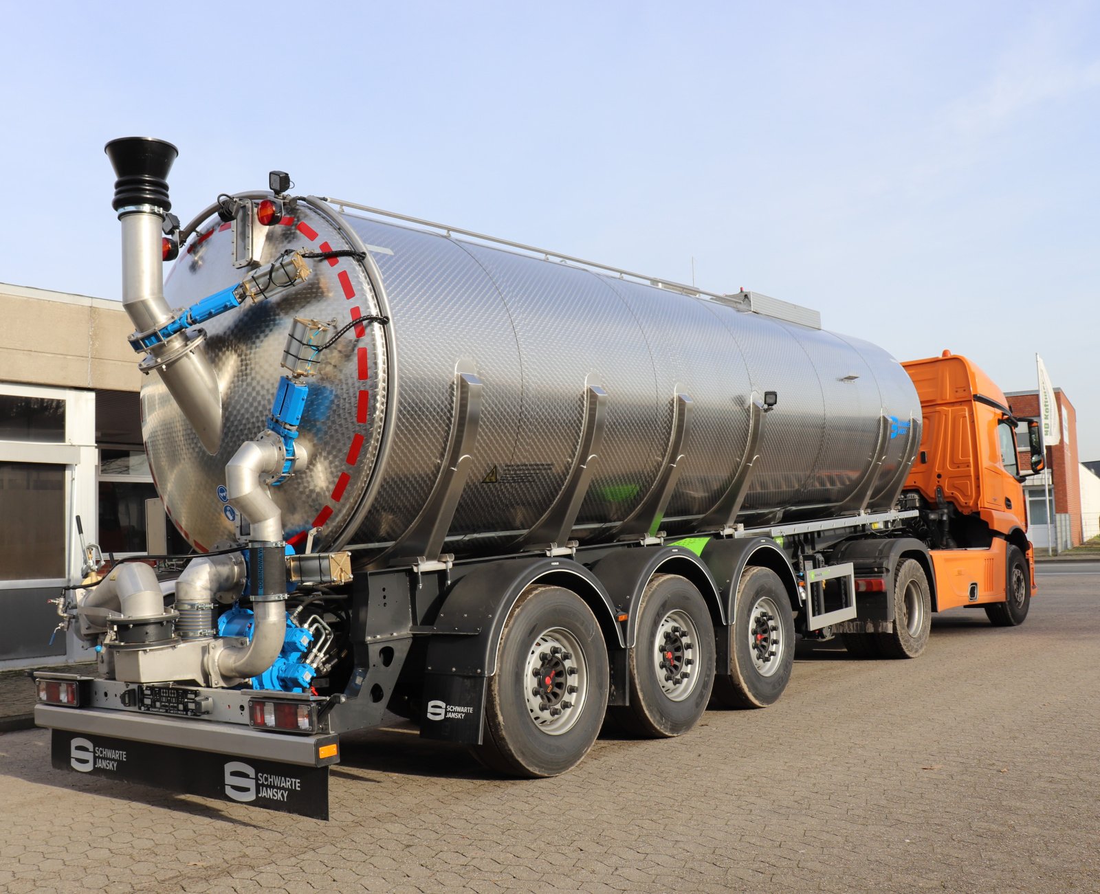 Zubringerfaß van het type Schwarte Jansky Agrarliner, Neumaschine in Emsdetten (Foto 1)