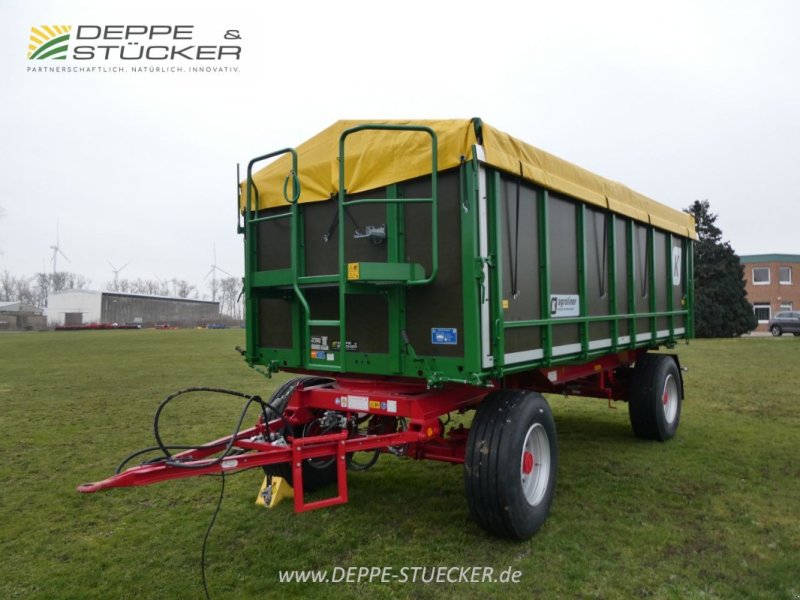 Zweiachskipper of the type Kröger HKD 302 agroliner, Neumaschine in Wettin-Löbejun (Picture 1)