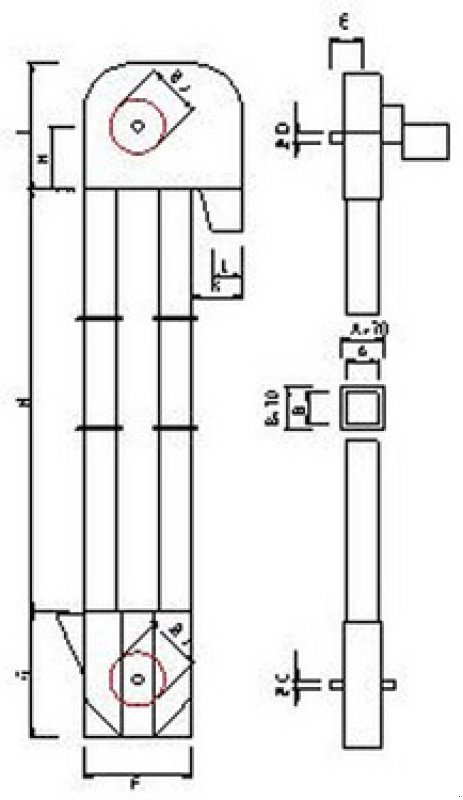 Sonstige Getreidelagertechnik del tipo Conpexim Becherelevator verzinkt 15m 50t/h neu, Neumaschine en Apetlon (Imagen 3)