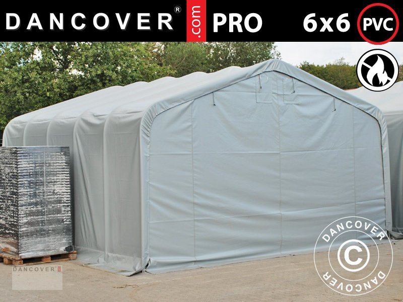 Sonstiges Zubehör du type Sonstige LAGERZELT PRO 6X6X3,7M PVC, GRAU, Neumaschine en Hellebaek (Photo 1)