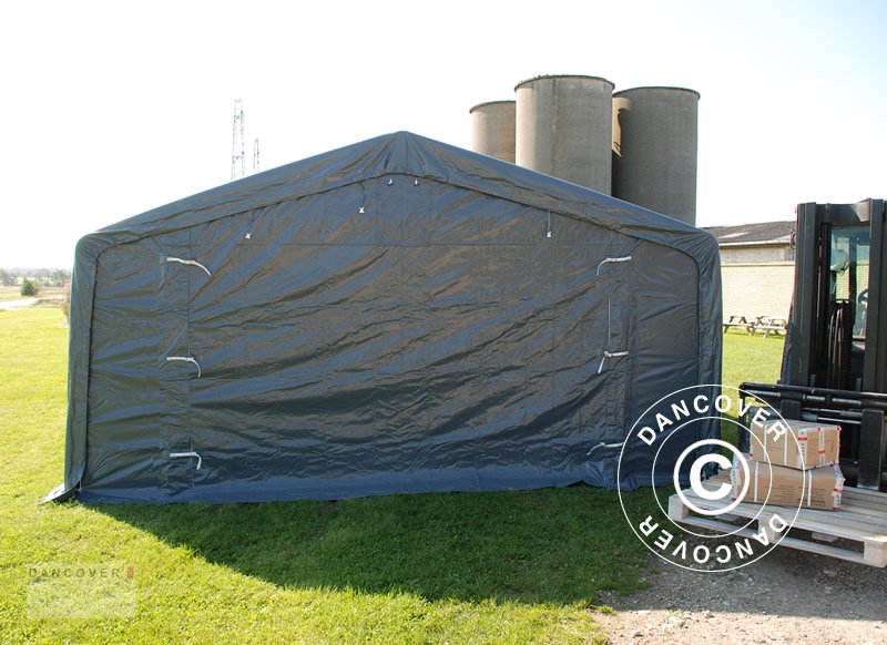 Zelthalle del tipo Sonstige LAGERZELT PRO 5X10X2X3,39M, PVC, GRAU, Neumaschine en Hellebaek (Imagen 3)