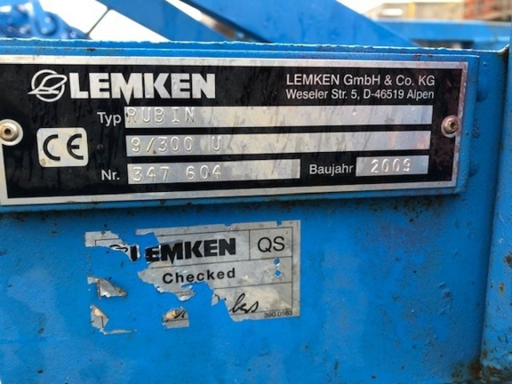 Scheibenegge typu Lemken RUBIN 9/300, Gebrauchtmaschine v Vogelsheim (Obrázok 2)