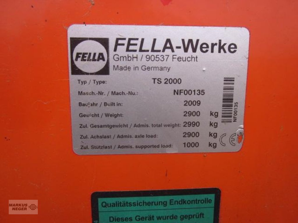 Schwader типа Fella TS 2000, Gebrauchtmaschine в Berching (Фотография 5)
