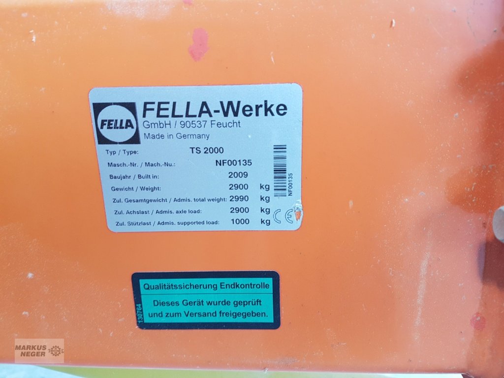 Schwader tipa Fella TS 200, Gebrauchtmaschine u Berching (Slika 5)