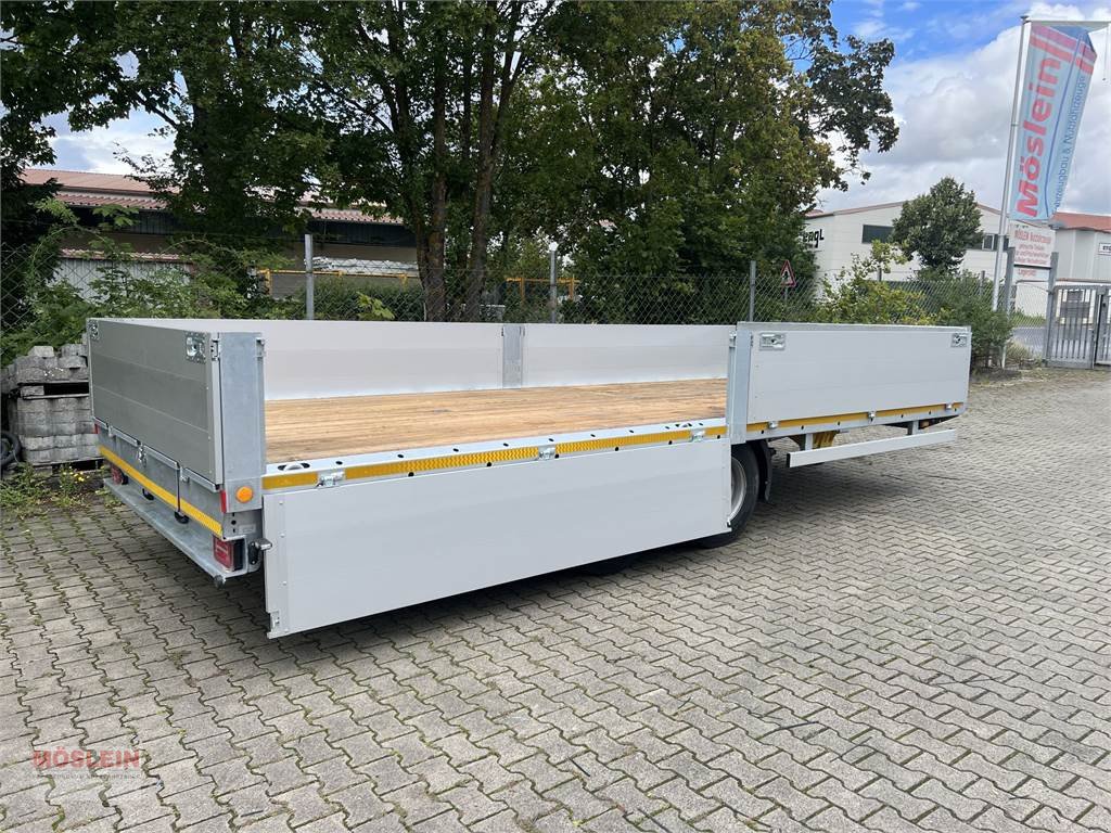 Anhänger van het type Möslein THT 11 G 6,2 L Tandem- Pritschenanhänger- Tieflad, Gebrauchtmaschine in Schwebheim (Foto 4)