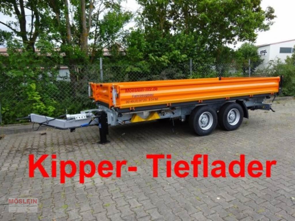 Anhänger del tipo Möslein TTD 13 Orange 13 t Tandem 3- Seitenkipper Tieflad, Gebrauchtmaschine In Schwebheim (Immagine 2)