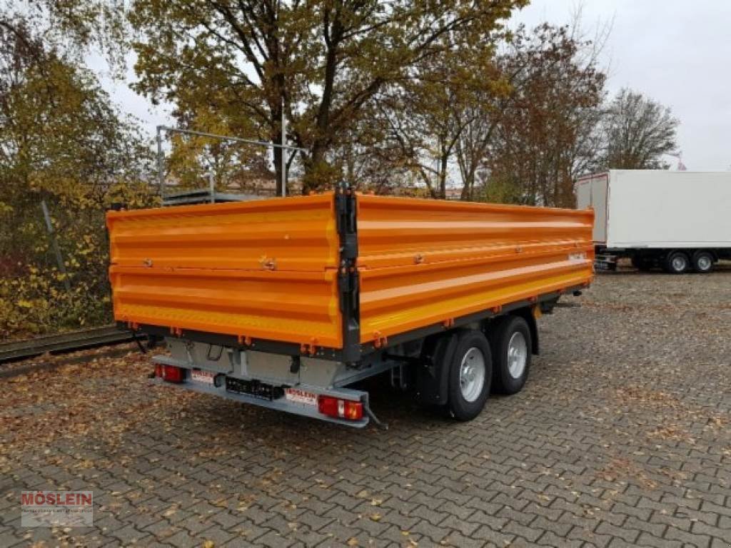 Anhänger del tipo Möslein TTD13- BA Orange 13 t Tandem Kipper Tiefladermit, Gebrauchtmaschine In Schwebheim (Immagine 4)