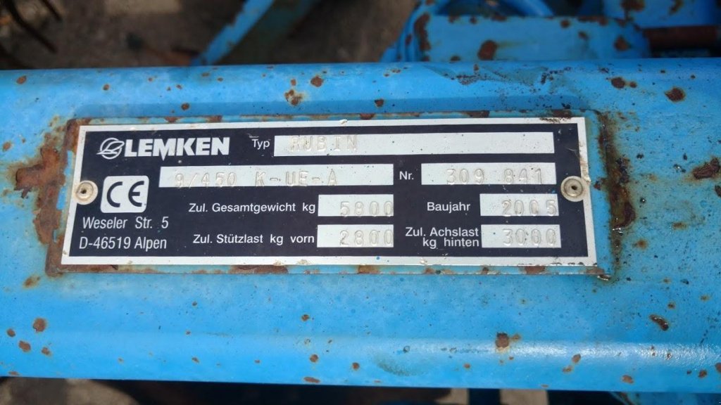 Wiesenegge del tipo Lemken Rubin 9/450 KUA,  en Не обрано (Imagen 9)