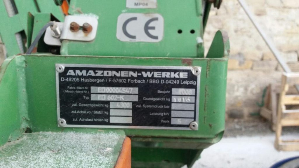 Gareeggenfelder du type Amazone ED 602-K,  en Не обрано (Photo 6)