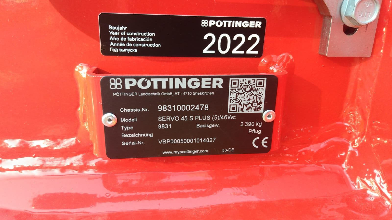 Pflug tip Pöttinger Servo 45 SPlus, Neumaschine in Münster (Poză 5)