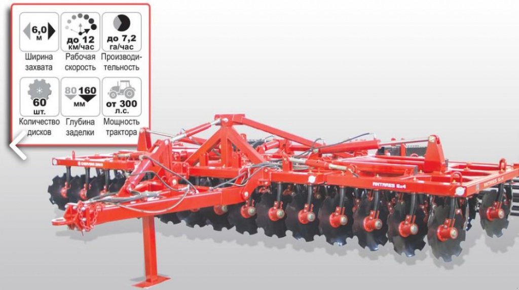 Wiesenegge typu CHERVONA ZIRKA Antares 6x4C,  v Пологи (Obrázek 4)