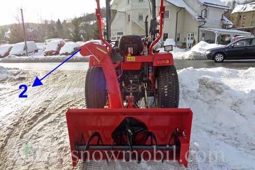 Schneepflug Türe ait Sonstige Anbau-Schneefräse SF140Z 1,40m Zapfwellenantrieb Heckanbau, Neumaschine içinde Schwarzenberg (resim 5)