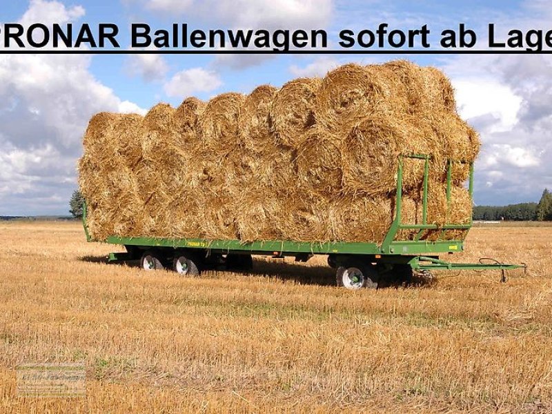 Ballentransportwagen du type PRONAR Ballenwagen, Strohwagen, 10 t, 12 t, 15 t, 18 t, 24 t, NEU, Neumaschine en Itterbeck (Photo 1)